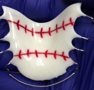 Baseball themed retainer