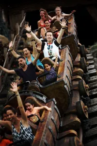 Dr. Jay Ballard, DMD and his wife at Walt Disney World on Splash Mountain
